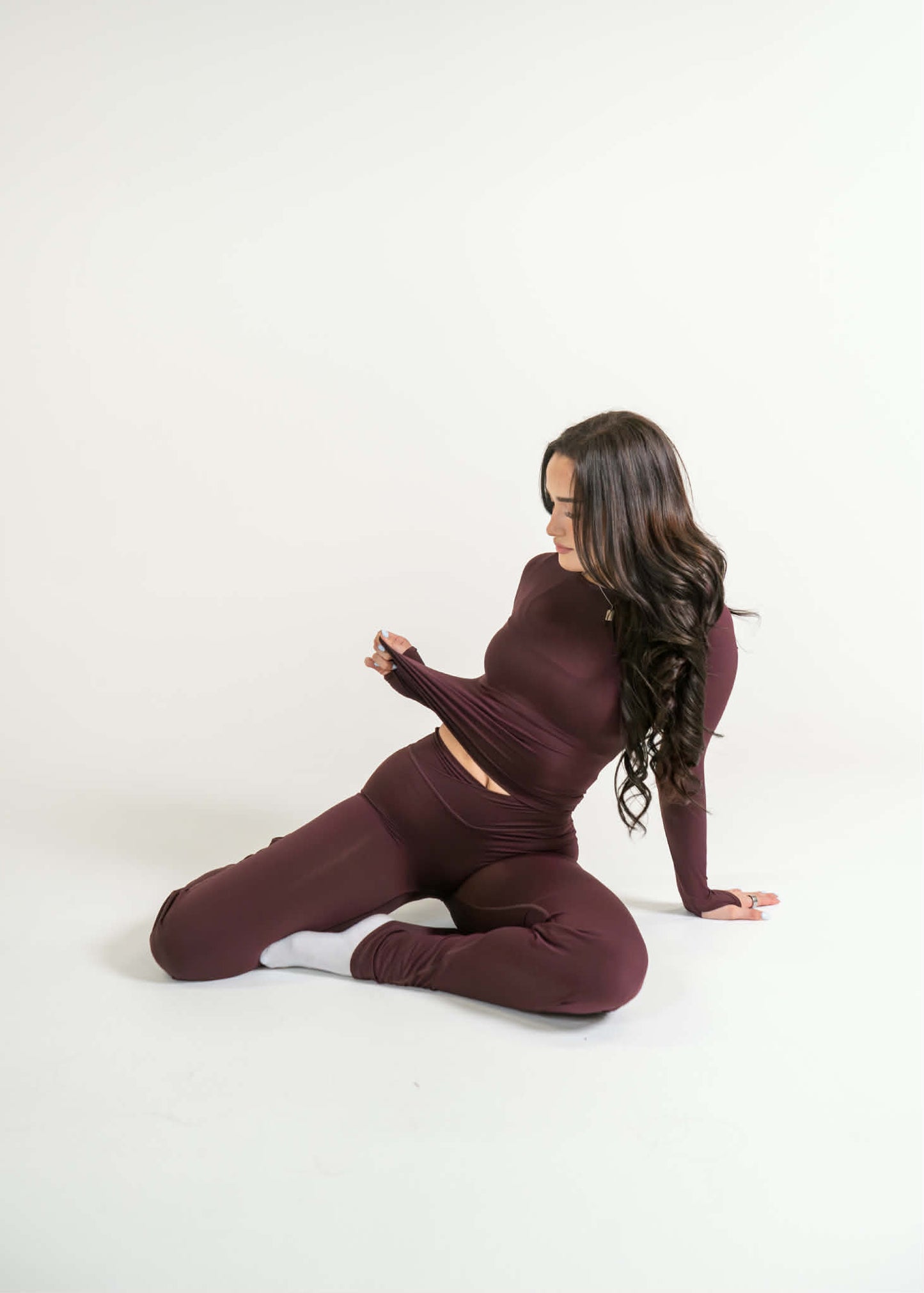 Long Sleeve Boat Neck Top